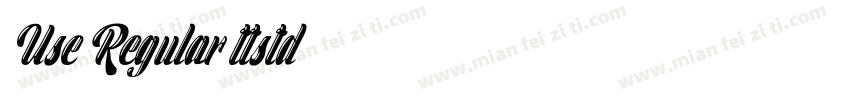 Use Regular ttstd字体转换